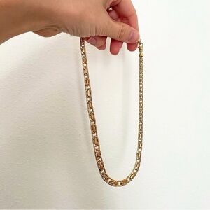 Solid 14k italian yellow gold necklace